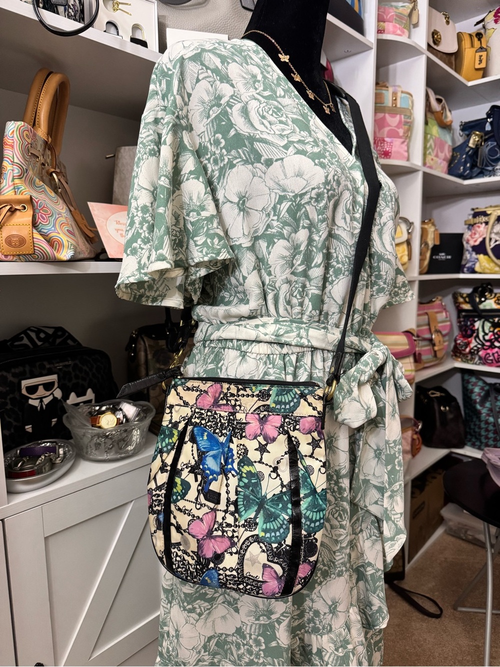 Coach 2008 Butterfly print crossbody